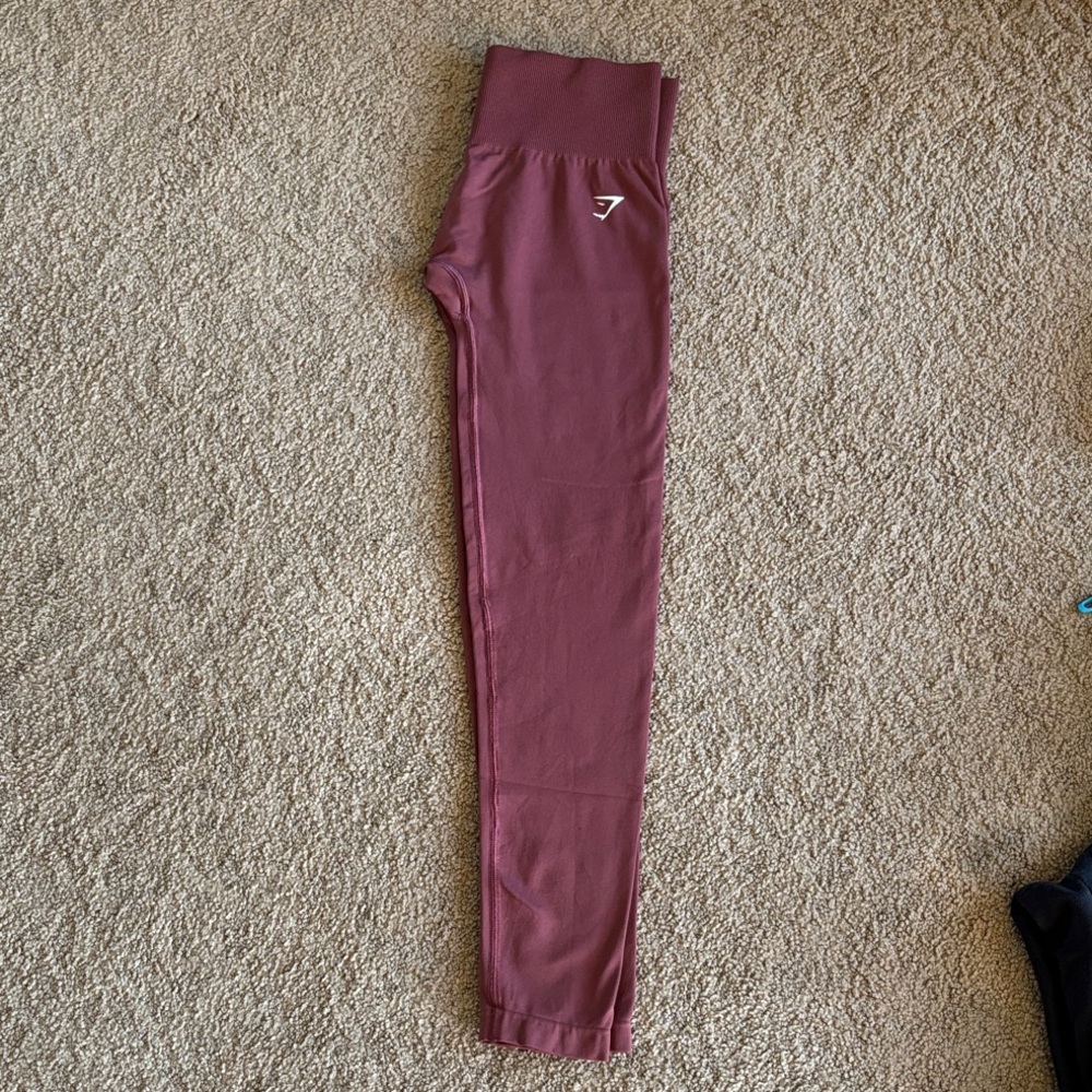 Gymshark Kids Burgundy Leggings